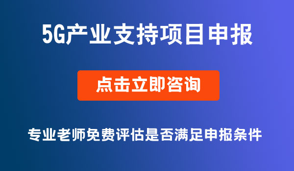 5G產(chǎn)業(yè)支持項(xiàng)目申報(bào)